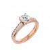 Freshed Cut Round Solitaire Diamond Engagement Ring For Women