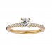 Icebox Round Cut Natural Diamonds Engagement Ring For Her