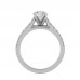 Pretty Little Round Solitaire Engagement Ring For Her