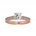 Luxury Round Solitaire Diamond Engagement Ring For Her