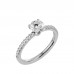 Pure Candy Crystal Round Solitaire Women's Ring For Engagement