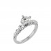 Collective Engagement Ring With Round Solitaire Diamond For Women