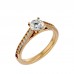 Glacier Round Solitaire Diamond Ring For Women