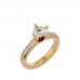Favour Round Solitaire Diamond Engagement Ring For Her