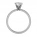 Cachet Round Shaped Natural Diamonds Engagement Ring For Women