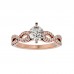 Regal Round Shaped Diamonds Engagement Ring For Her
