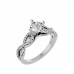 Regal Round Shaped Diamonds Engagement Ring For Her