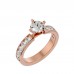 Cubby Round Cut Diamonds Ring For Her