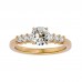 Iceberg Round Solitaire Diamond Ring For Engagement