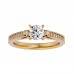 Endless Beauty Round Cut Natural Diamonds Engagement Ring For Her
