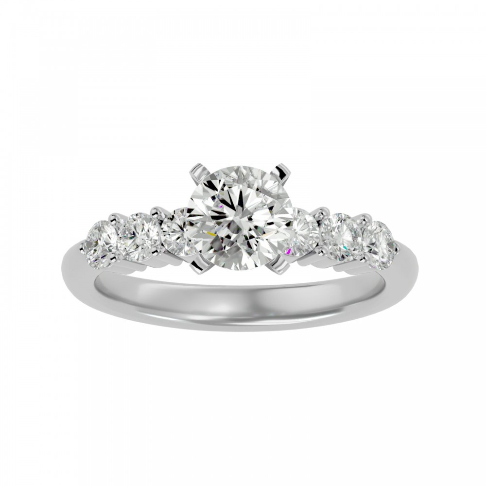Glitza Fully Real Diamonds Engagement Ring For Her