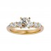 Glitza Fully Real Diamonds Engagement Ring For Her