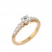William Engagement Ring With White/Yellow/Rose Gold For Her