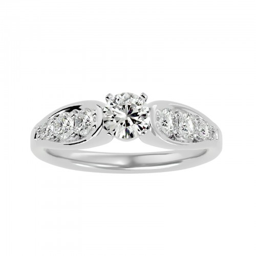James Round Solitaire Engagement Ring For Her