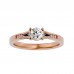 Jack Round & Baguette Cut Diamonds Engagement Ring For Women