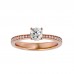 Skyler Round Solitaire Diamond Ring For Women