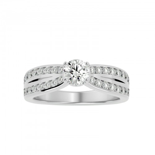 Stefan Round Solitaire Engagement Ring