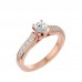 Sophia Round & Princess Solitaire Engagement Ring For Her