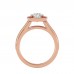 Zoe Round & Cushion Cut Engagement Ring