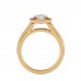 Zoe Round & Cushion Cut Engagement Ring