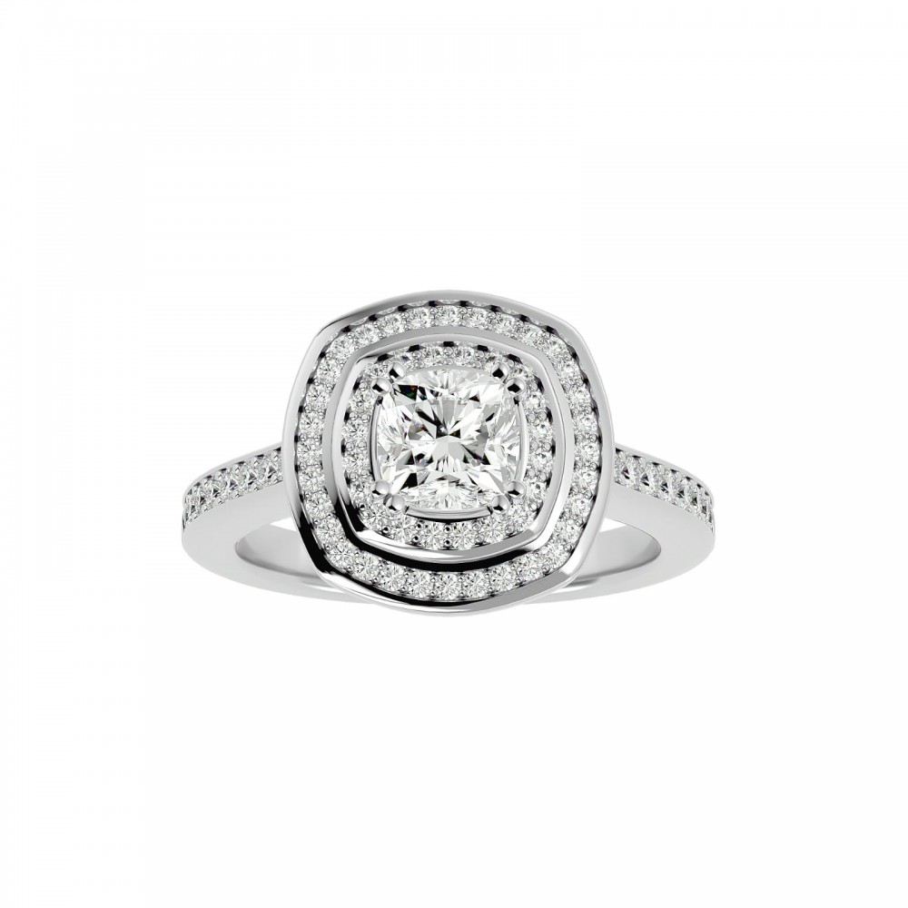 Aaliyah Cushion Solitaire Engagement Ring