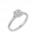 Alex Round & Princess Cut Diamond Engagement Ring