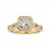 Gracie Round & Princess Cut Diamond Engagement Ring