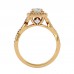 Gracie Round & Princess Cut Diamond Engagement Ring