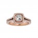 Brian Princess & Round Cut Diamonds Engagement Ring