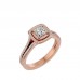 Brian Princess & Round Cut Diamonds Engagement Ring