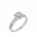 Shane Princess & Round Cut Diamond Engagement Ring