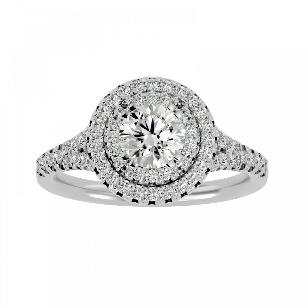 Albert Round Diamond Engagement Ring