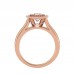 Lennon Gold Ring With Round Cut Diamonds