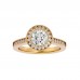 Lennon Gold Ring With Round Cut Diamonds