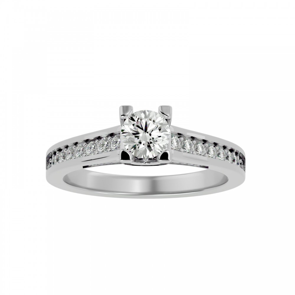 Rhodes Solitaire Engagement Ring