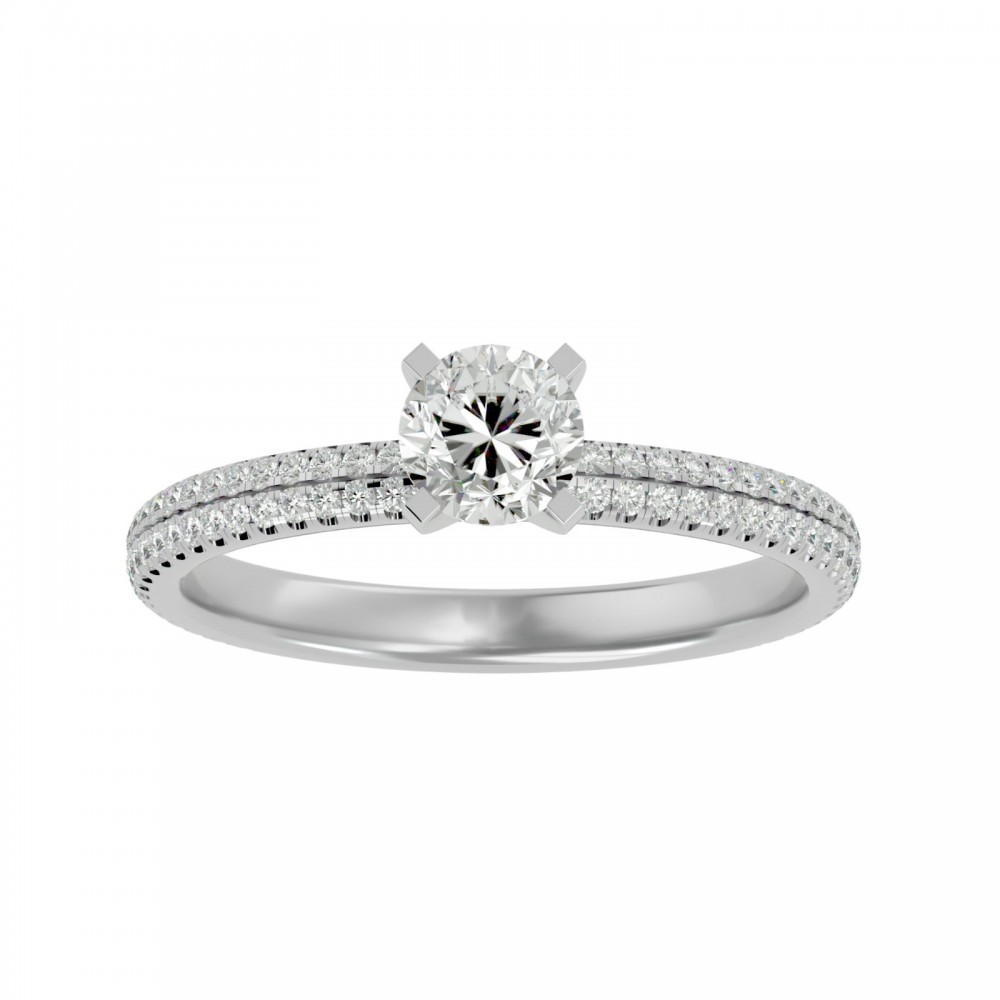 Rounded Solitaire Ring