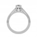 Farely V Prong Holder Diamond Ring