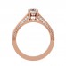 Farely V Prong Holder Diamond Ring