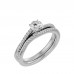 Ruth Solitaire Diamond Dual Ring