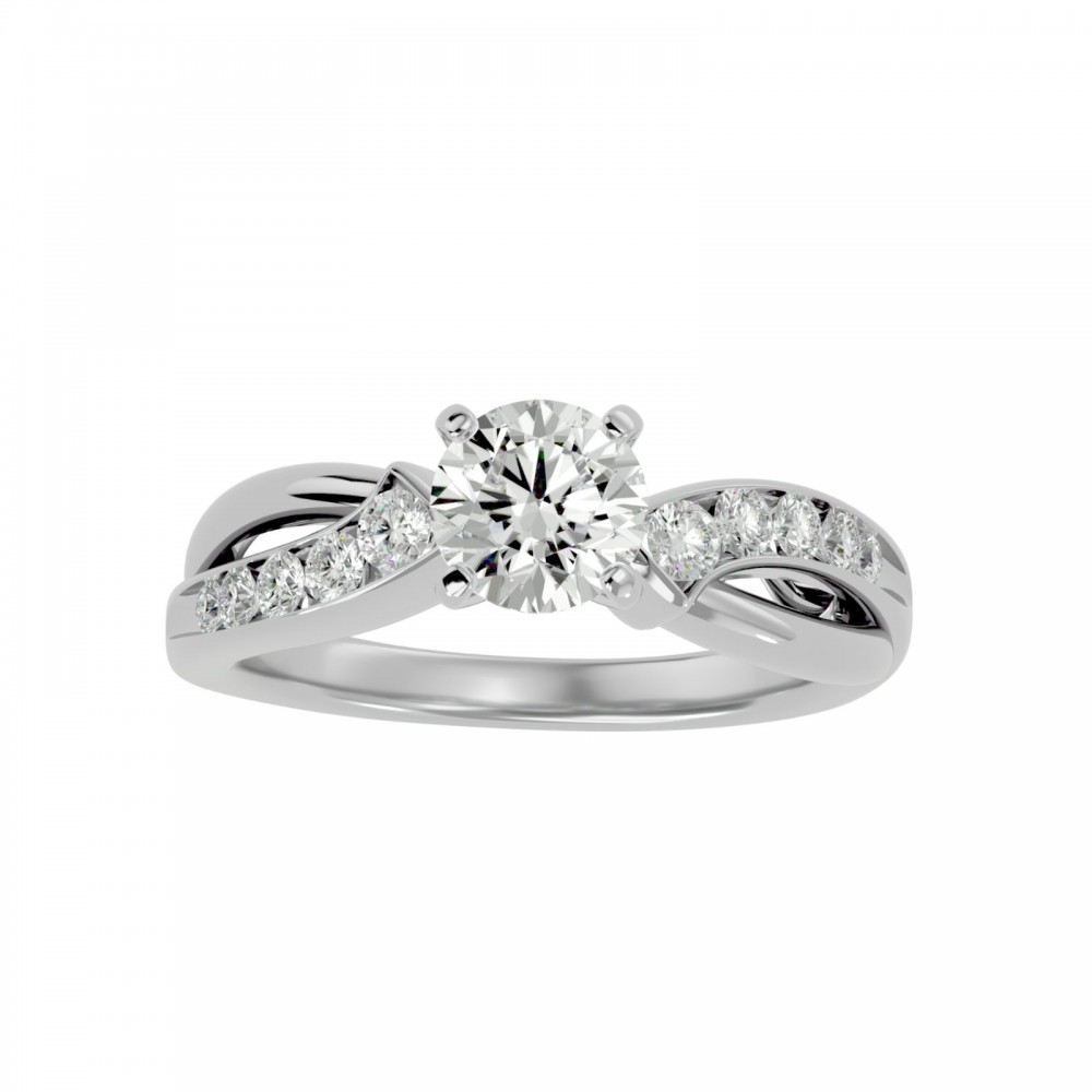 Willow Moissanite Solitaire Ring