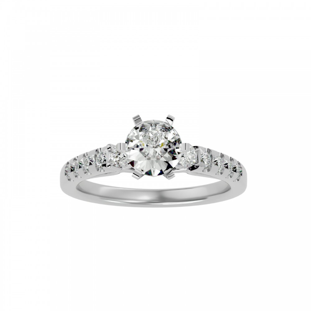 Adah 6 Prong Holder Diamond Ring