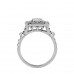 Zoey Halo Engagement Ring for Her
