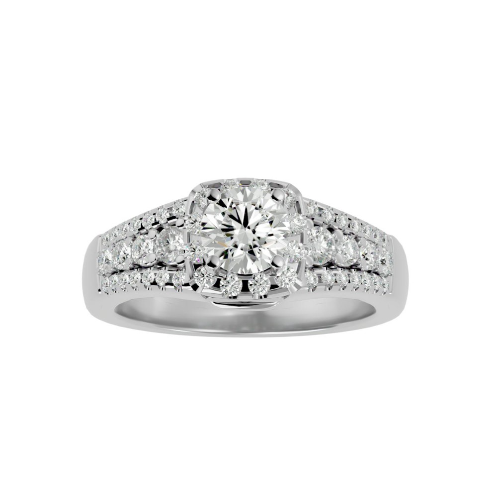 Sara Halo Engagement Ring