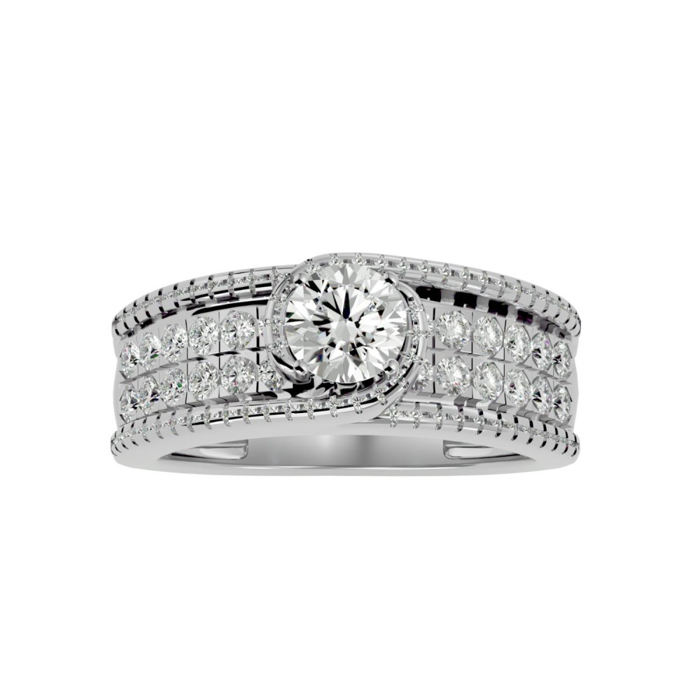 Juliana Dual Line Diamond Ring