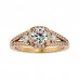 Gemma 3 Stone Diamond Ring