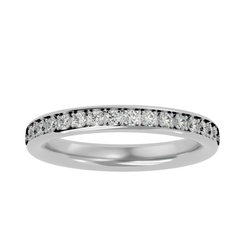 Lark Round Natural Diamond Wedding Ring