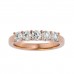 Jaime 5 Round cut Diamond Wedding Ring