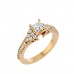 Glowing Princess Cut Diamond Ring