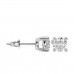 The Cubic Zirconia Diamond April Birthstone Stud Earrings 