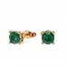 The Emerald May Birthstone Stud Earrings 